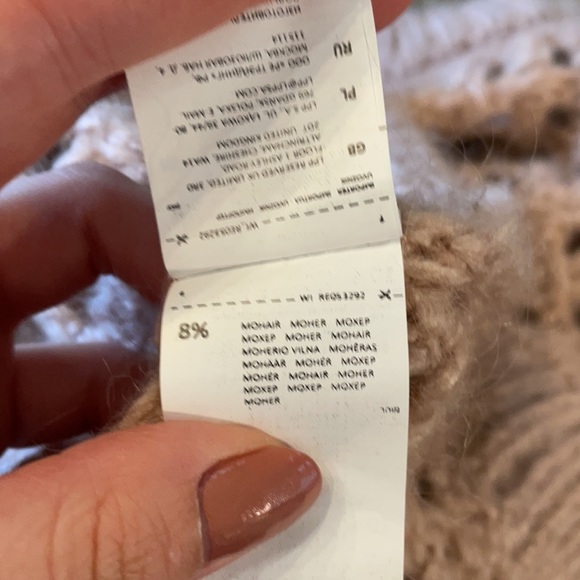 Wool and mohair Reserved sweater chunky soft - Picture 10 of 12